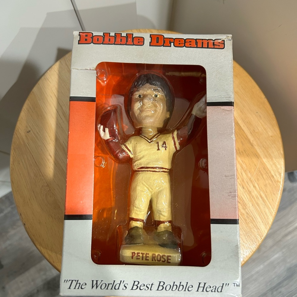 Pete Rose Action Figure - Brown and Red
